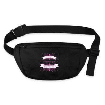 40 ans et toujours aussi merveilleuse. Anniv femme - Sac banane recyclé Stanley/Stella - noir - Devant