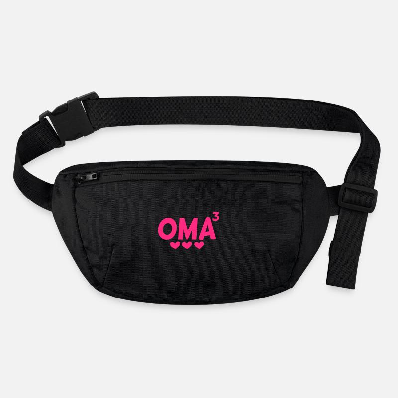 Oma hoch Drei - Dreifache Oma Stanley/Stella recycelte Gürteltasche
