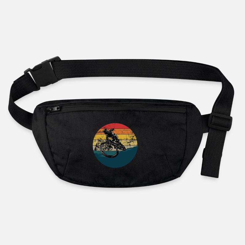 Cycling Stunt in Retro MTB Downhill Mountain Bike Stanley/Stella recycled Hip Bag 