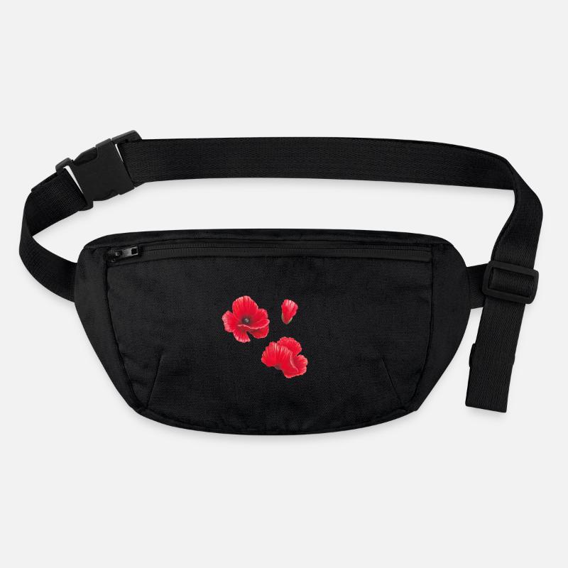 Poppy Aquarelle Illustration Art Sac banane recyclé Stanley/Stella