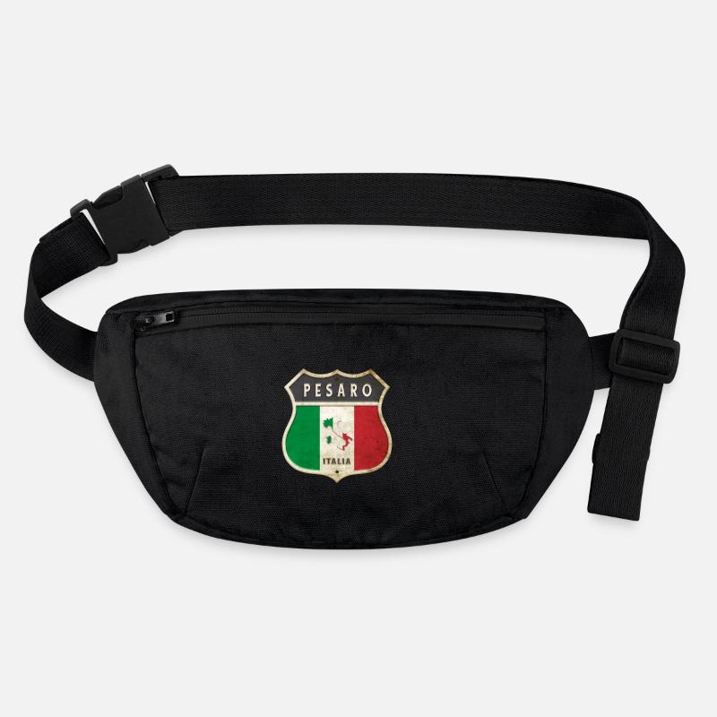 Pesaro Italie Armoiries Drapeaux Design Sac banane recyclé Stanley/Stella