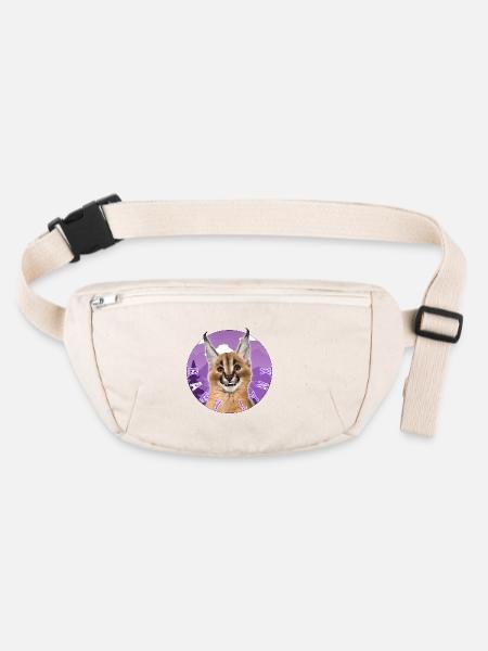 Cat Baby Lynx - Stanley/Stella recycled Hip Bag  - natural - Front