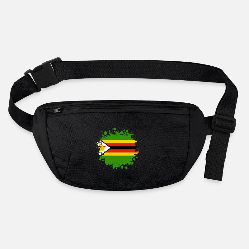 blob de drapeaux du Zimbabwe Sac banane recyclé Stanley/Stella