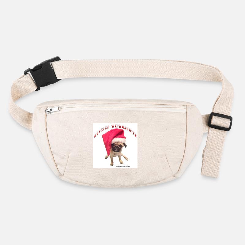 Weihnachtshund mit Hausschmuck Stanley/Stella recycelte Gürteltasche