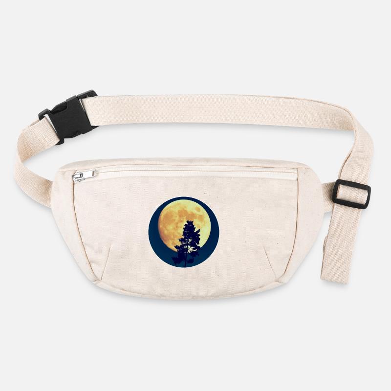 Moonlit Night Forest Silhouette Stanley/Stella recycled Hip Bag 