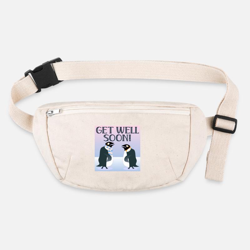 RÉTABLISSEZ-VOUS BIENTÔT - OISEAUX ANIMAUX MANCHOTS - HIVER Sac banane recyclé Stanley/Stella