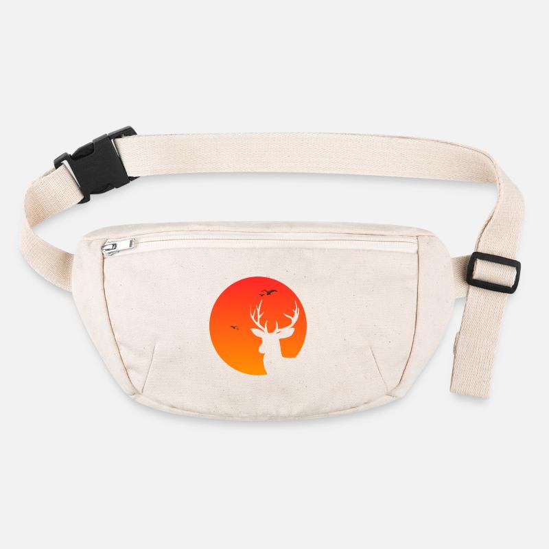 Deer at sunset Stanley/Stella recycled Hip Bag 