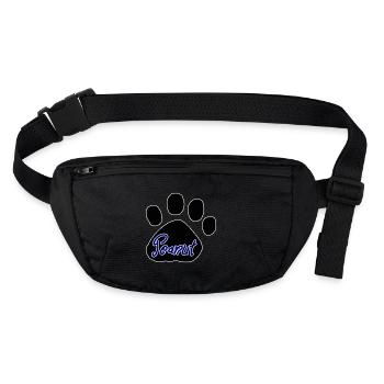 Peanut Logo - Stanley/Stella recycelte Gürteltasche - Schwarz - Vorne