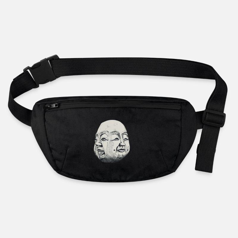 Tête de Bouddha Quatre Visages Joie Contentement Sac banane recyclé Stanley/Stella