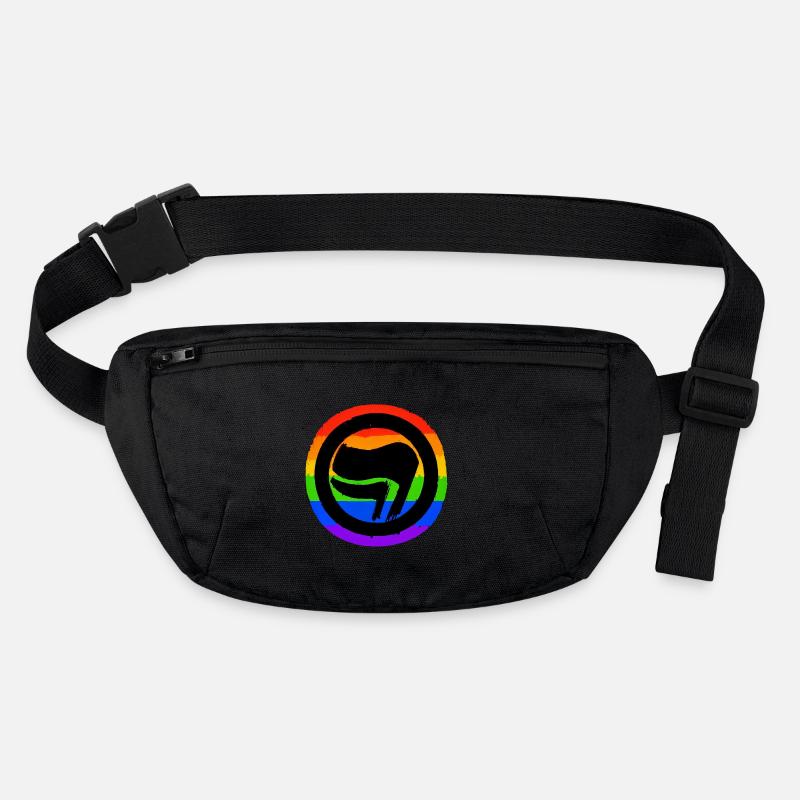 Arc-en-ciel antifasciste Sac banane recyclé Stanley/Stella