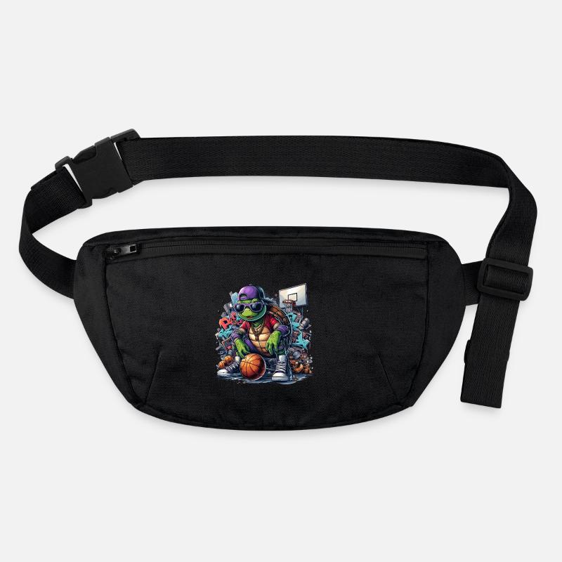 Basketball Schildkröte Sonnenbrille Graffiti Stanley/Stella recycelte Gürteltasche