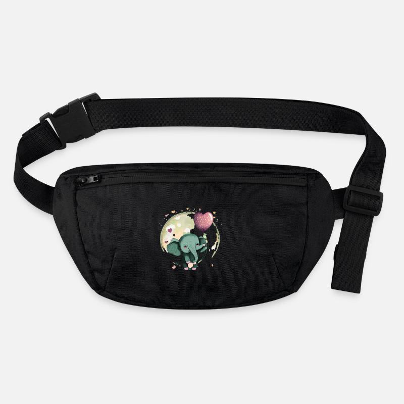 Cute baby elephant with balloon - gift idea Stanley/Stella recycled Hip Bag 