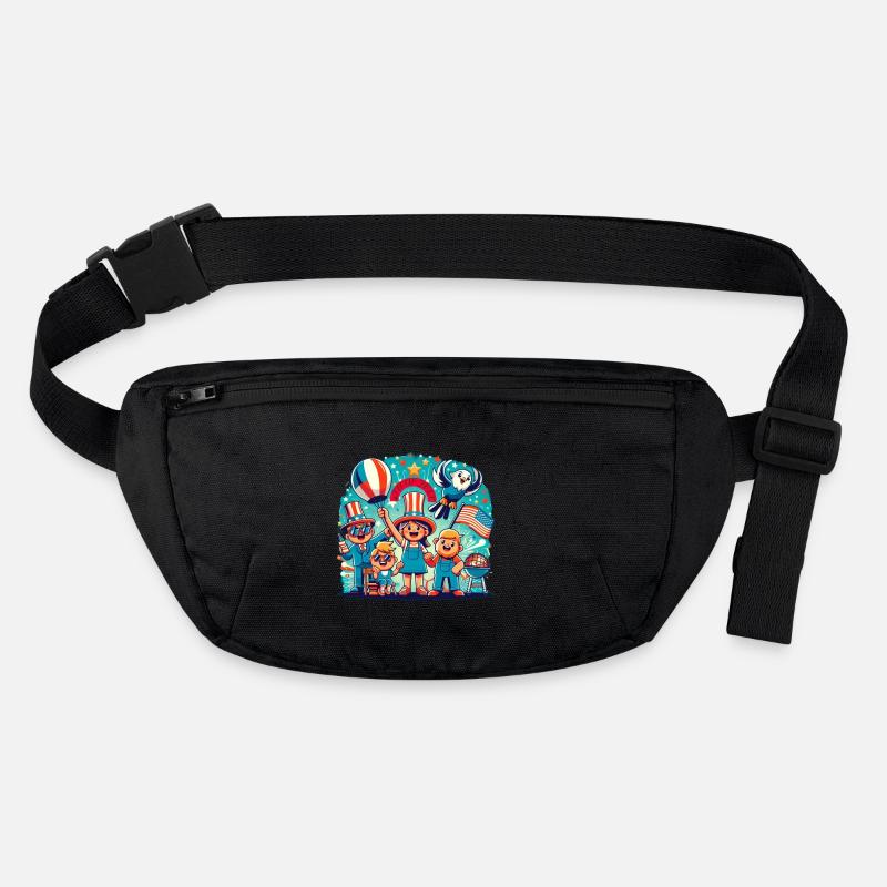 Conception personnalisée de la célébration du 4 juillet Sac banane recyclé Stanley/Stella