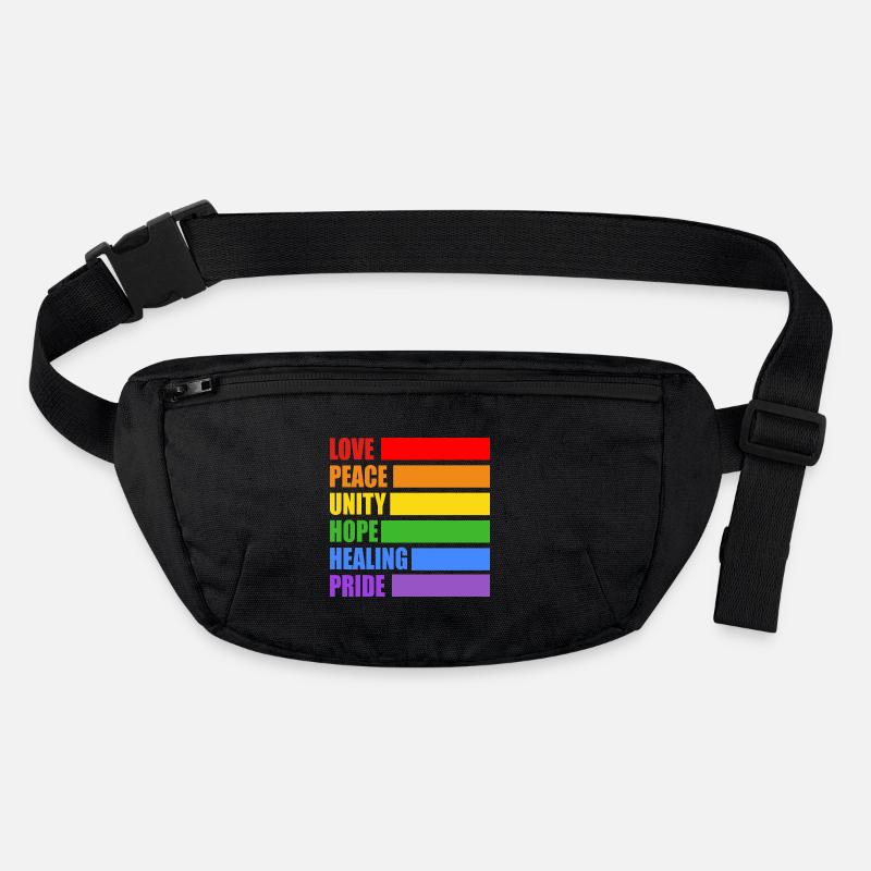 Valeurs de la fierté LGBTQ Sac banane recyclé Stanley/Stella