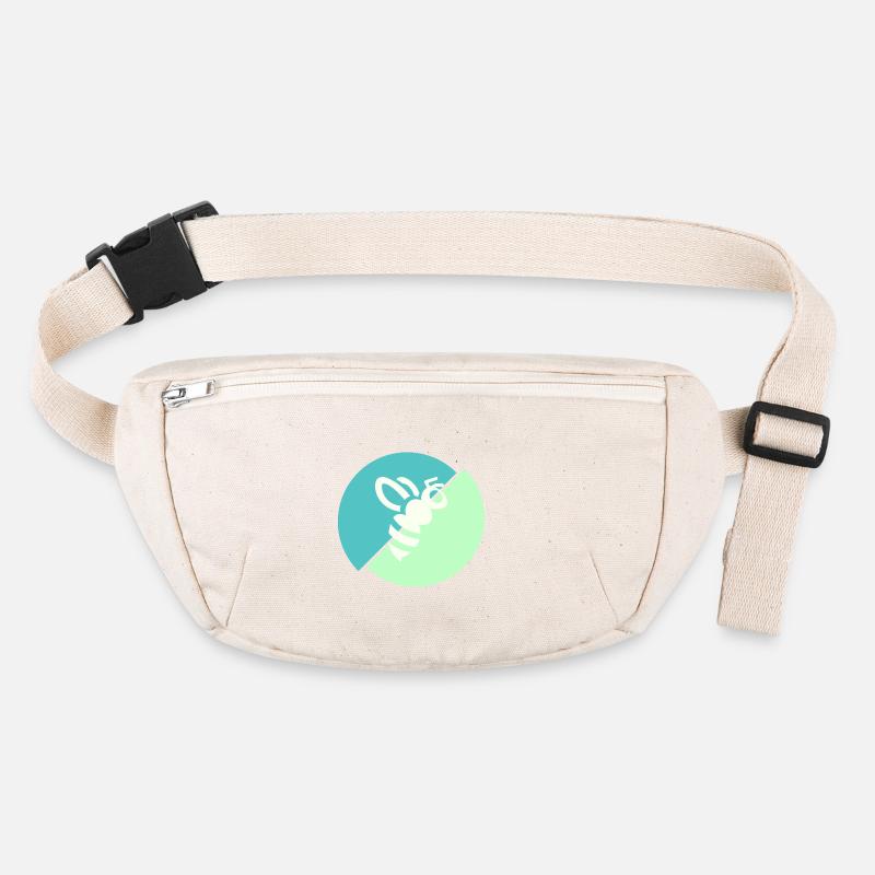 Pastel Green Contrast Bee Stanley/Stella recycled Hip Bag 