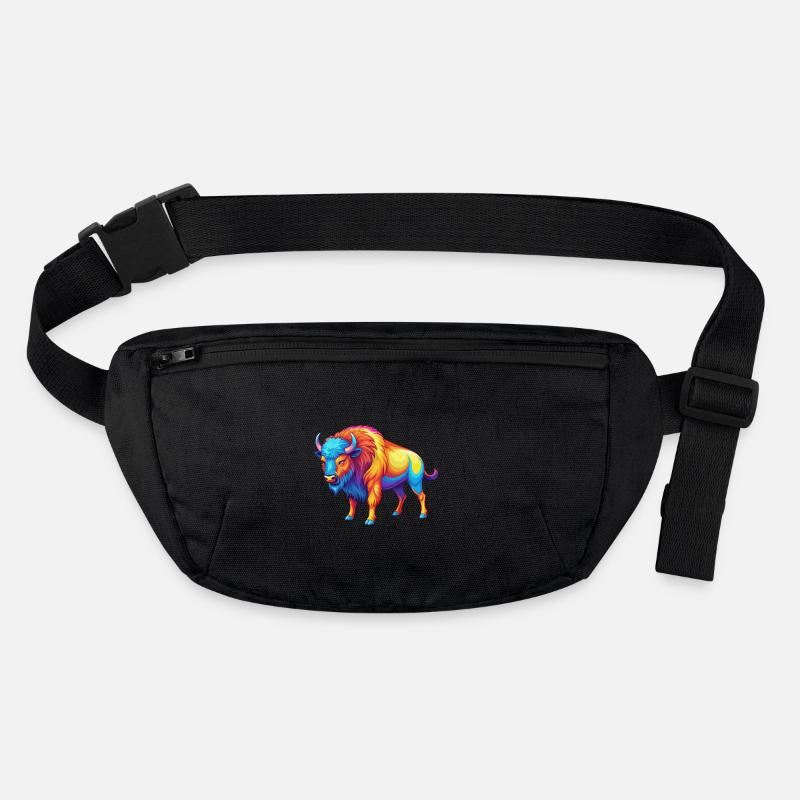 Bison Bunte Kawaii Cartoon Figur Clipart Stanley/Stella recycelte Gürteltasche