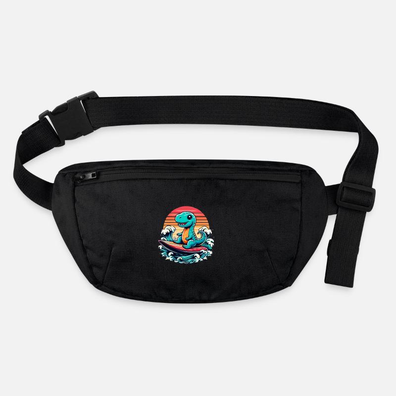 Süßer T-Rex Surfer Surferin Surfen Geschenk Stanley/Stella recycelte Gürteltasche