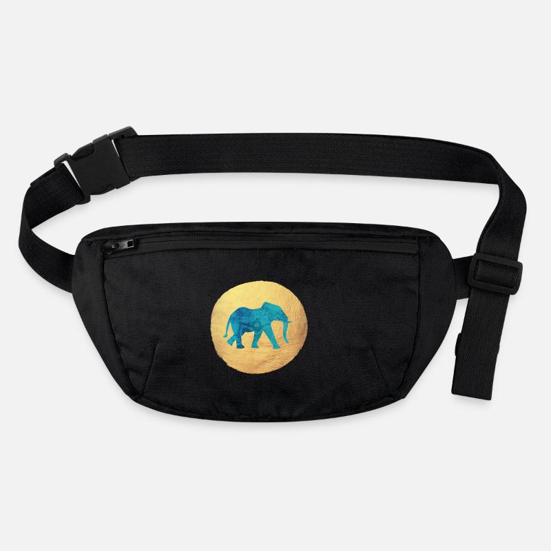 Yoga Circle Elephant Luxury Yogi India Meditation om Stanley/Stella recycled Hip Bag 