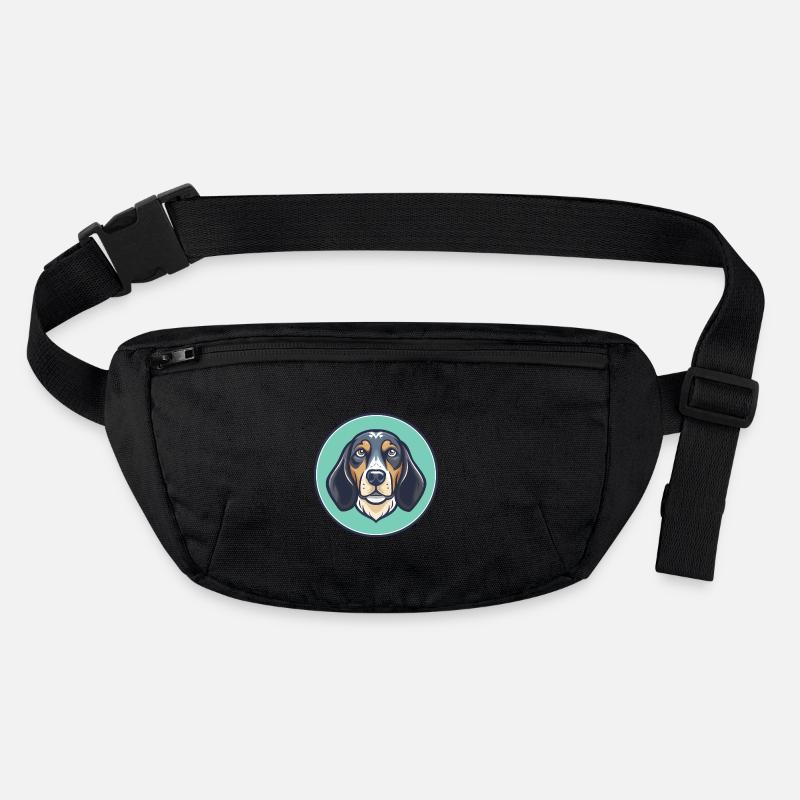 Bluetick Coonhound Chien Race Dessin animé Kawaii Sac banane recyclé Stanley/Stella