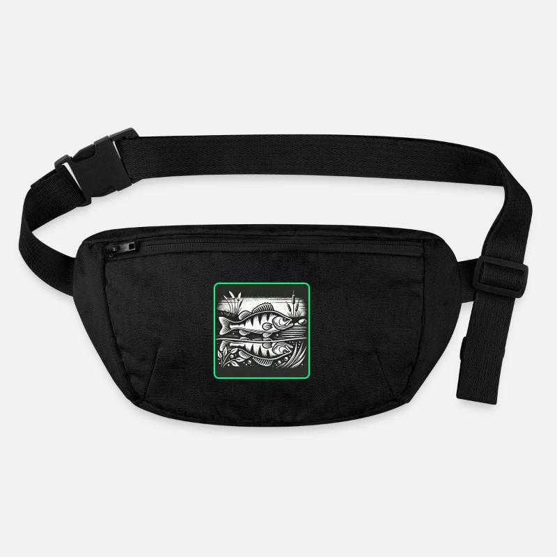Perch predatory fish design Stanley/Stella recycled Hip Bag 