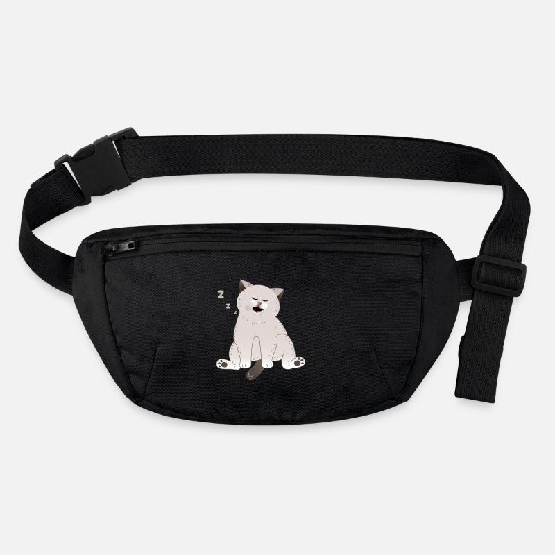 schlafende Katze Stanley/Stella recycelte Gürteltasche