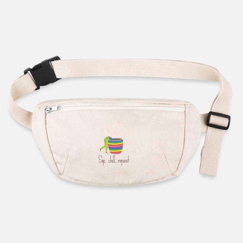 Siroter, refroidir, répétitionner - Rainbow Coffee Lover Sac banane recyclé Stanley/Stella