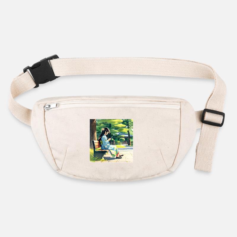 N-dless Nights: Anime-Mädchen im Kimono mit Handy Stanley/Stella recycelte Gürteltasche