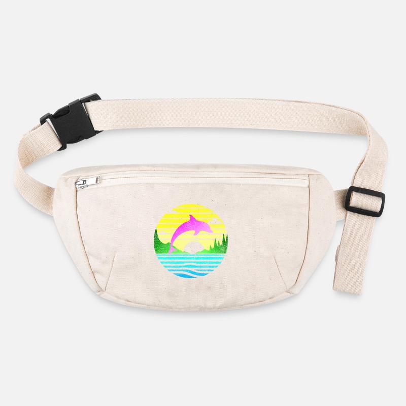 Jumping Dolphin 2 Stanley/Stella recycled Hip Bag 