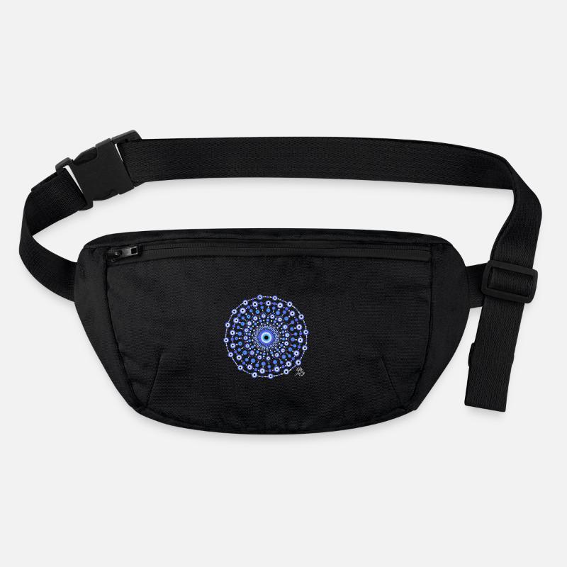 Mandala Schutz - Stanley/Stella recycelte Gürteltasche - Schwarz