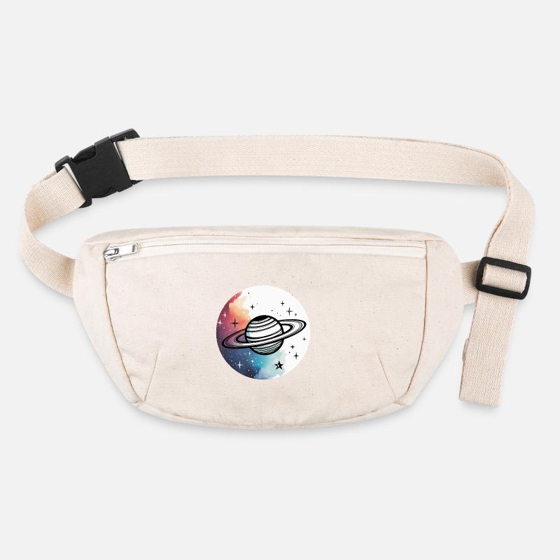 Minimalistischer Planet – Schlichtes Space-Design Stanley/Stella recycelte Gürteltasche