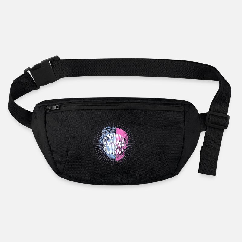 Kosmisches Totenkopf-Typografie-Design Stanley/Stella recycelte Gürteltasche