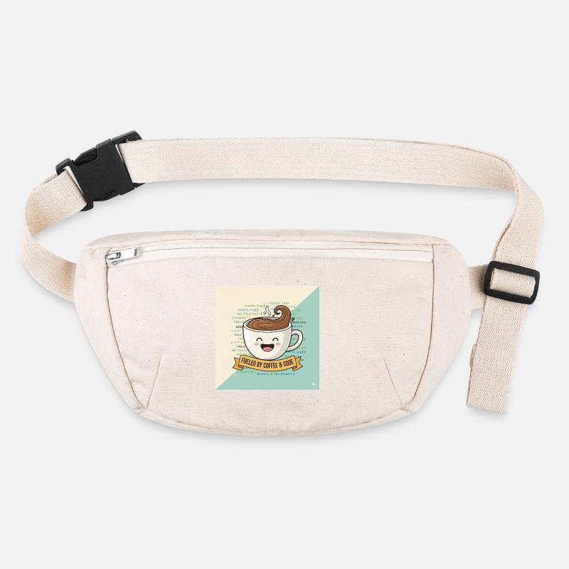 Happy Coffee Mug and Code Stanley/Stella recycled Hip Bag 