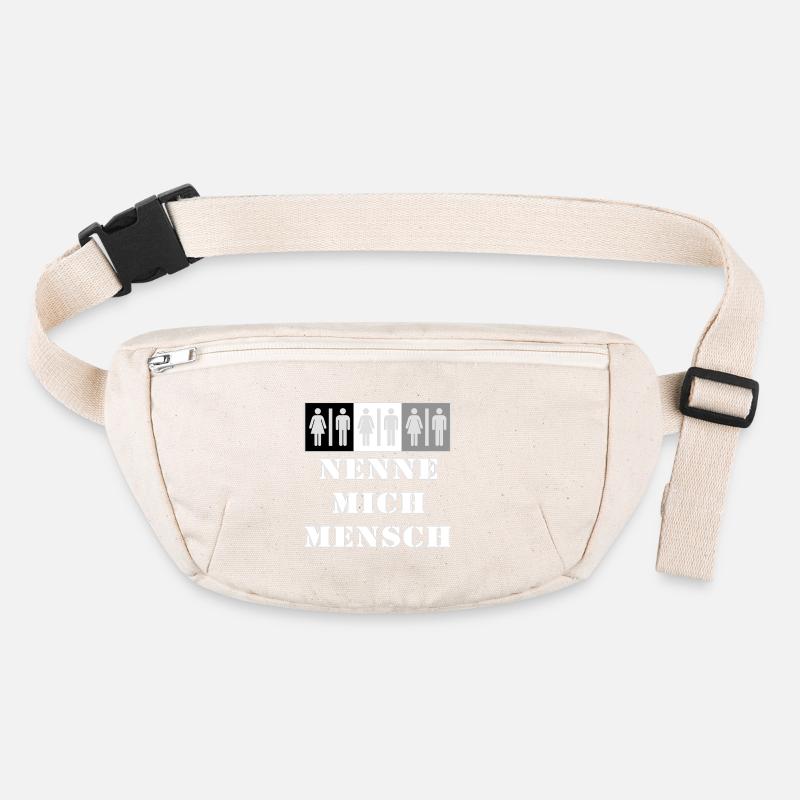Nenne Mich Mensch Grenzzeichen Stanley/Stella recycelte Gürteltasche