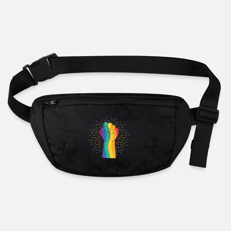 Regenbogenfist der Vielfalt Stanley/Stella recycelte Gürteltasche