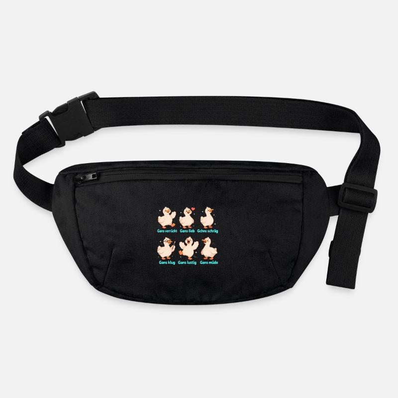 Drôle d’oie Design Fou, Doux, Intelligent, Bizarre Sac banane recyclé Stanley/Stella