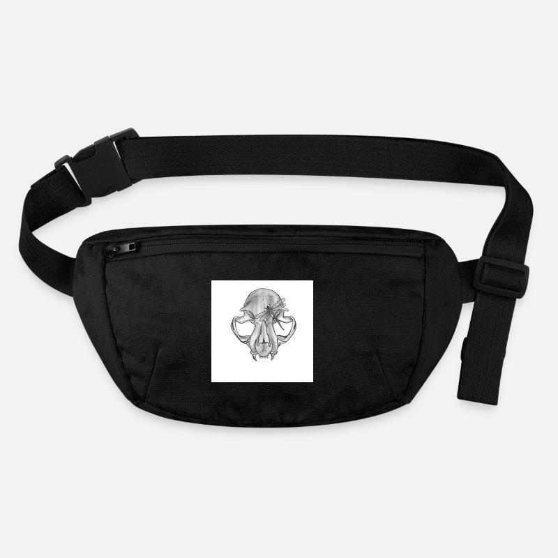 Schädel Libelle Monochrom Stanley/Stella recycelte Gürteltasche