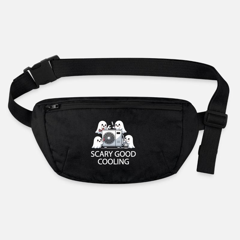 Halloween Ghost HVAC Design - Scary Good Cooling - Stanley/Stella recycled Hip Bag  - black