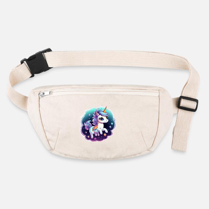 Kosmisches Einhorn mit Schal Stanley/Stella recycelte Gürteltasche