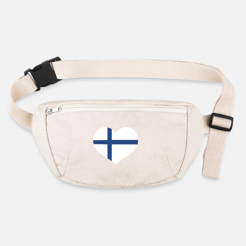 Finland Flag Heart Stanley/Stella recycled Hip Bag 