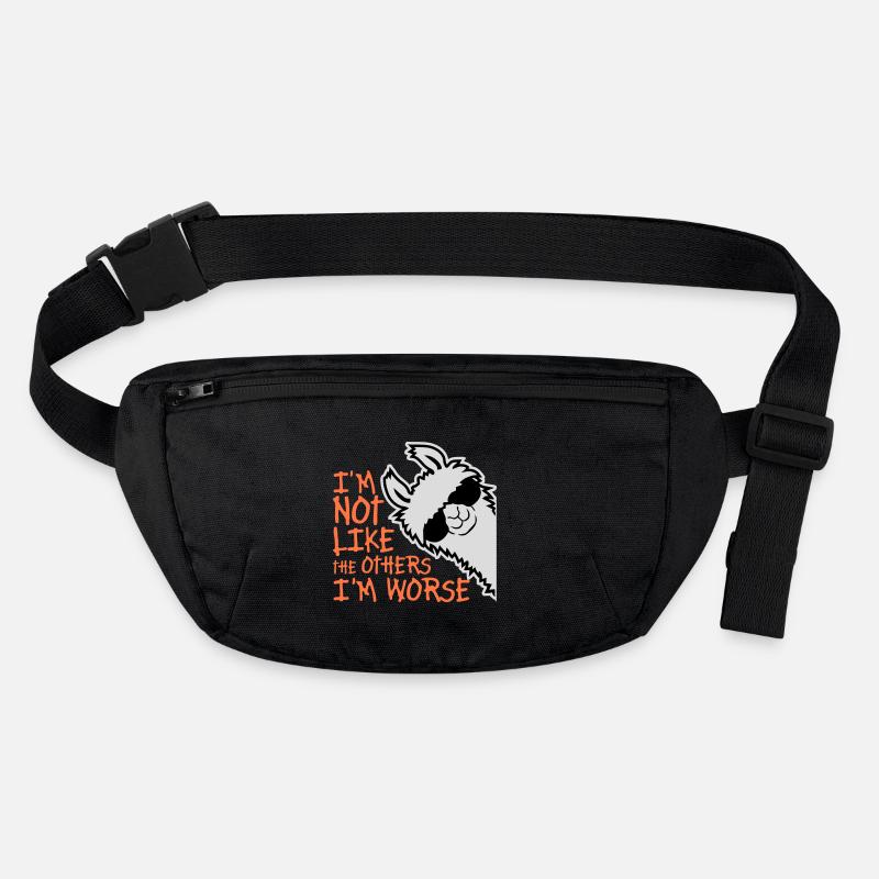 Lunettes de soleil Lama Pas Comme les Autres, Je suis Pire Sac banane recyclé Stanley/Stella