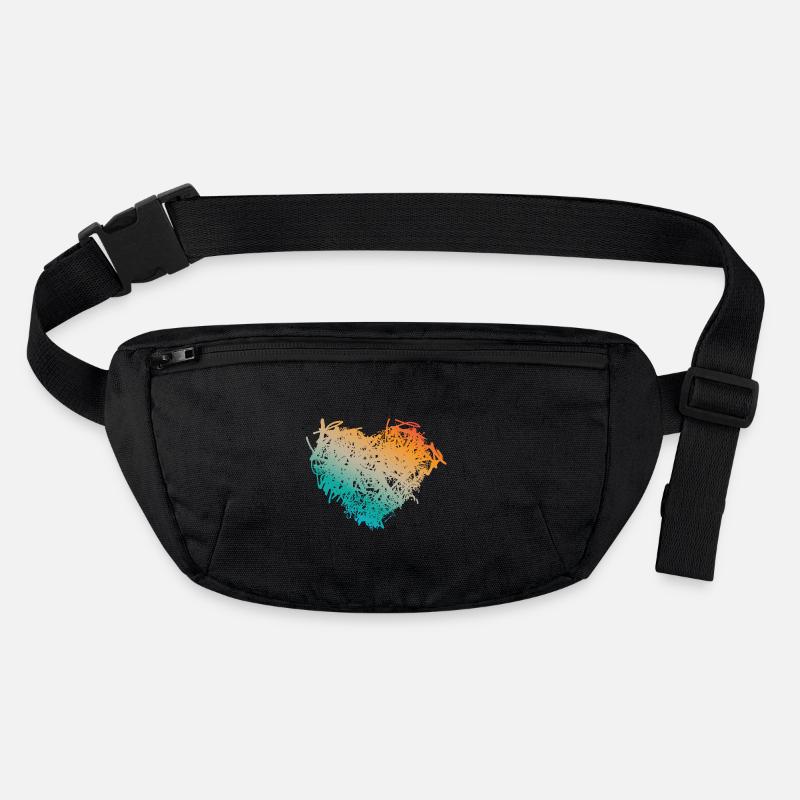 Heart Stanley/Stella recycled Hip Bag 