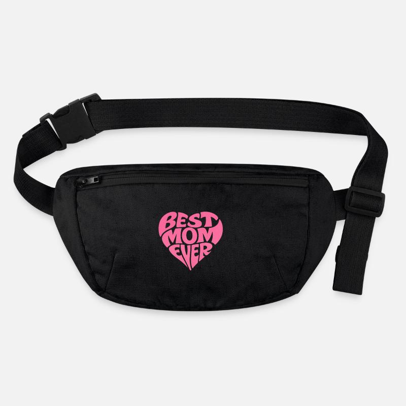 Best Mom Ever Herz Muttertag Geschenk Stanley/Stella recycelte Gürteltasche