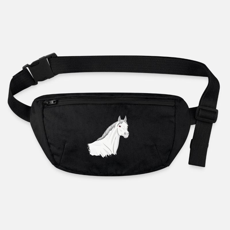 La tête d'un cheval Abbayan gris clair Sac banane recyclé Stanley/Stella