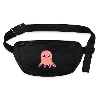 Kawaii Pieuvre Kawaii Fille Kawaii Manga - Sac banane recyclé Stanley/Stella - noir - Devant
