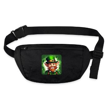 Saint Patrick’s Day Irish Leprechaun Leprechaun Imp - Sac banane recyclé Stanley/Stella - noir - Devant