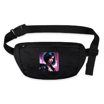 Fille Cool Goth Cyberpunk - Sac banane recyclé Stanley/Stella - noir - Devant