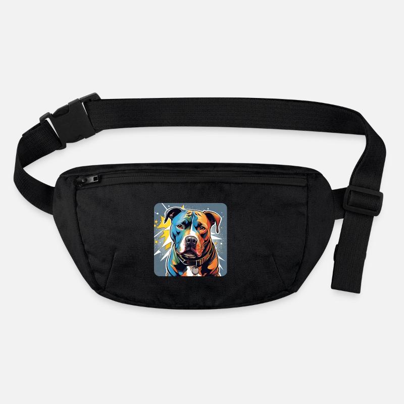 Cool Pitbull Dog Stanley/Stella recycled Hip Bag 