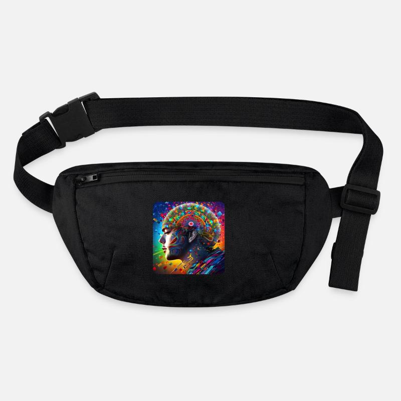 Cool Colorful Psychedelic Motif Stanley/Stella recycled Hip Bag 