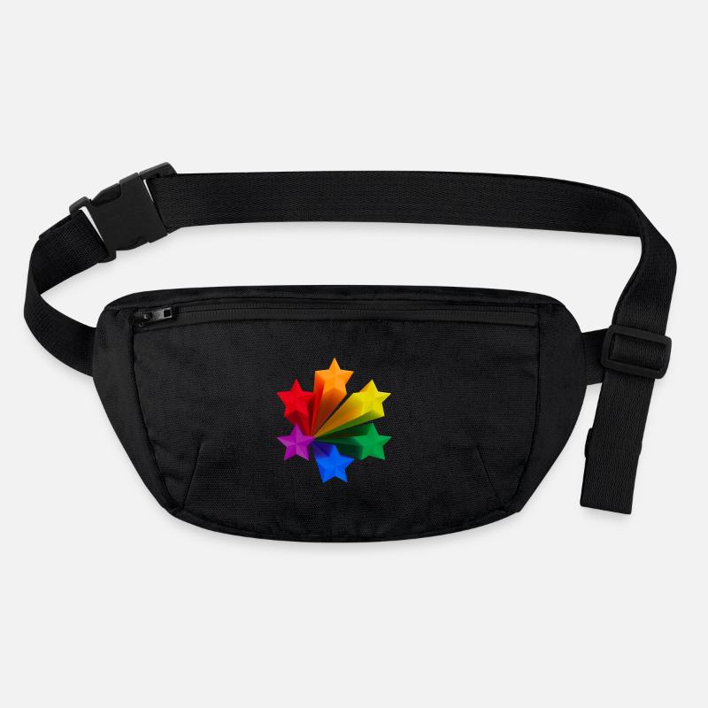Dynamic Rainbow Stars LGBT Stanley/Stella recycled Hip Bag 