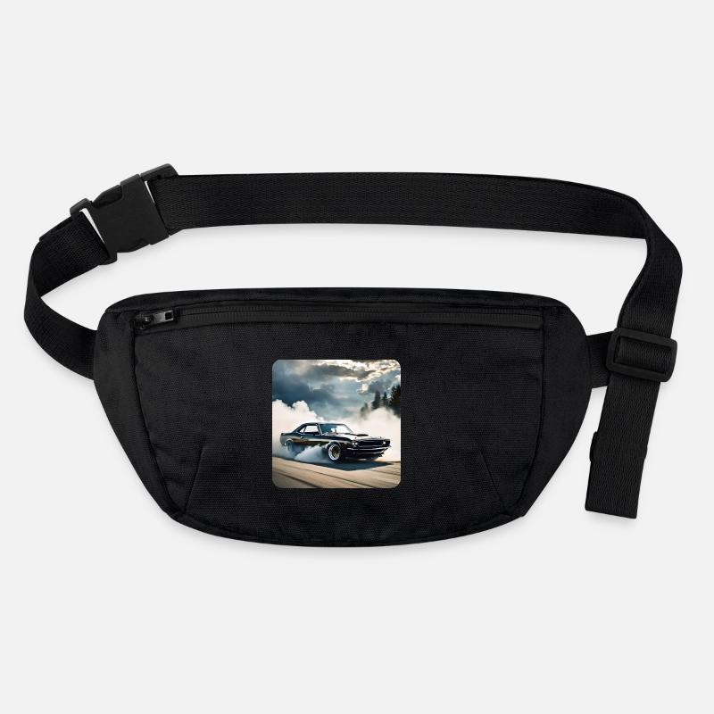 Noir Odtimer Drift Car Turbo avec Fumée Sac banane recyclé Stanley/Stella